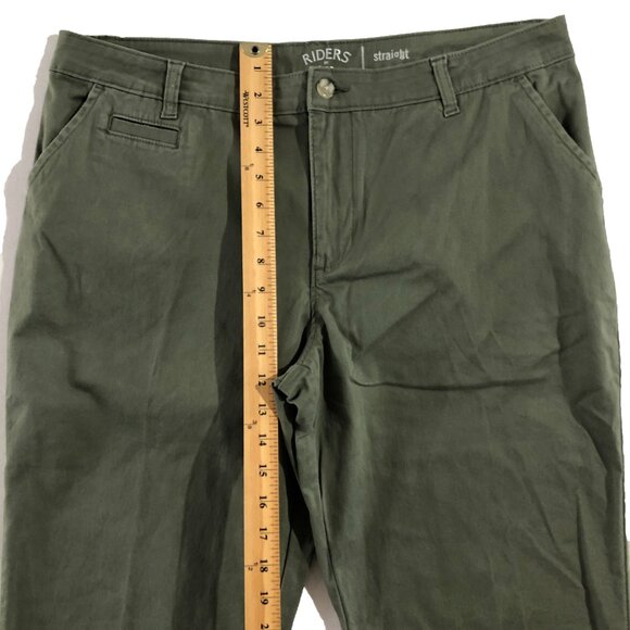 Riders by Lee Pants Womens Size 16M Sage Straight Chino - Picture 5 of 10